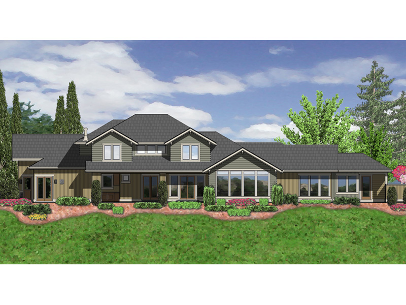 Arts & Crafts House Plan Color Image of House - 011S-0168 - Shop House Plans and More