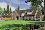 Traditional House Plan Front of House 011S-0171