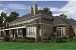 European House Plan Rear Photo 02 - 011S-0182 - Shop House Plans and More