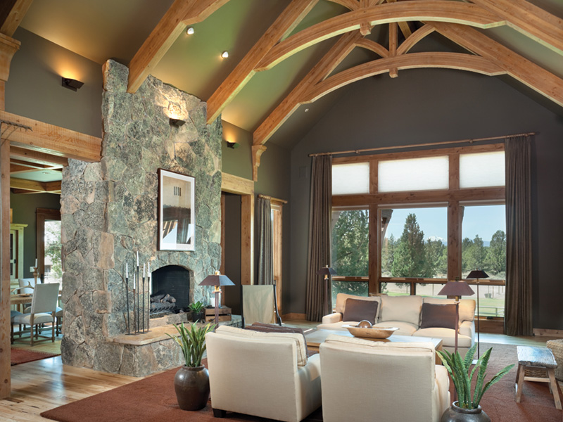 Southern House Plan Great Room Photo 01 - Montelle Hill Luxury Home Plans with Two Master Suites