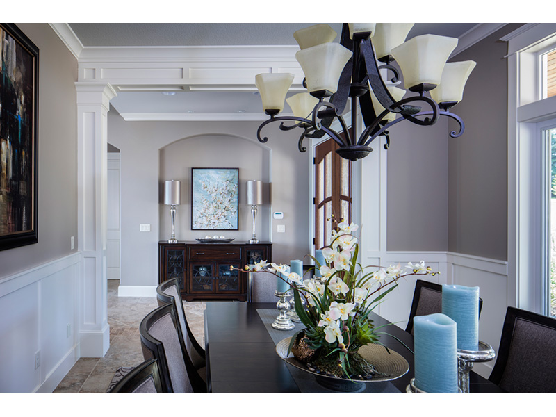 Craftsman House Plan Dining Room Photo 01 - Powers Hill Luxury Home 011S-0191 - Shop House Plans and More