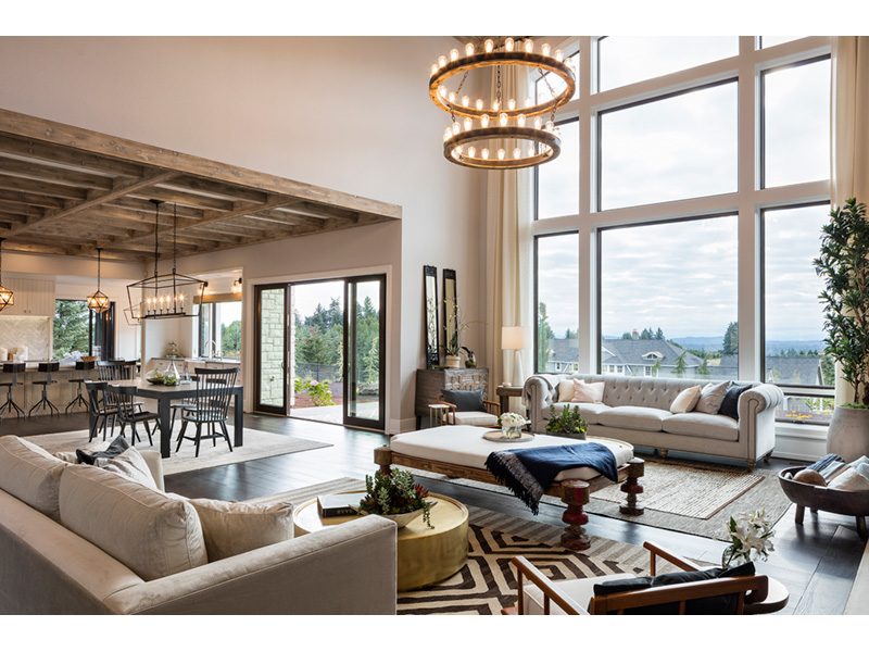 Luxury House Plan Living Room Photo 02 - Asbury Park Luxury Home 011S-0196 - Search House Plans and More