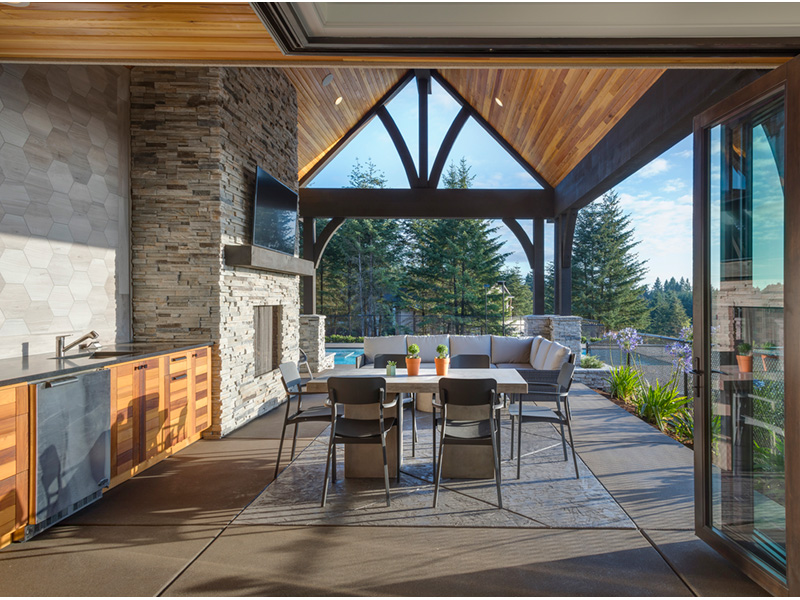 Luxury House Plan Outdoor Living Photo 01 - Asbury Park Luxury Home 011S-0196 - Search House Plans and More