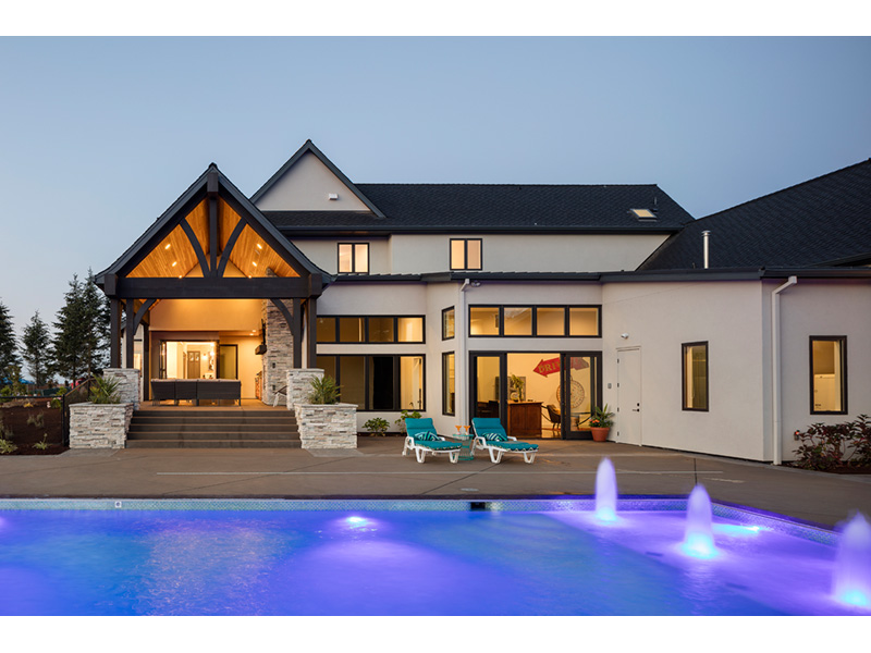 Luxury House Plan Patio Photo - Asbury Park Luxury Home 011S-0196 - Search House Plans and More