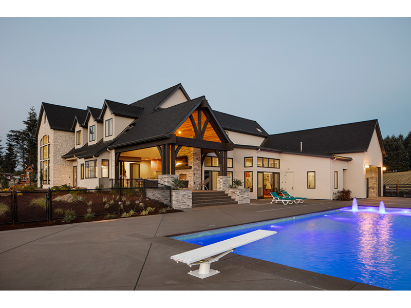 Luxury House Plan Rear Photo 05 - Asbury Park Luxury Home 011S-0196 - Search House Plans and More