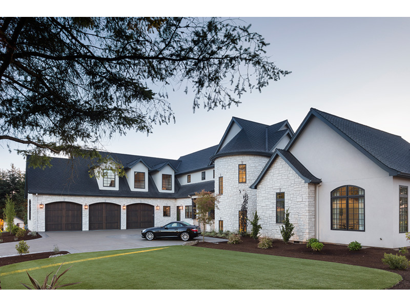 Luxury House Plan Side View Photo - Asbury Park Luxury Home 011S-0196 - Search House Plans and More