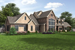 Luxury House Plan Side View Photo 02 - Asbury Park Luxury Home 011S-0196 - Search House Plans and More
