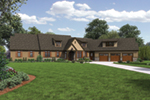 Rustic House Plan Front of Home - 011S-0198 - Shop House Plans and More