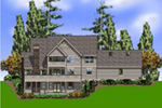 Arts & Crafts House Plan Rear Photo 01 - 011S-0205 - Shop House Plans and More