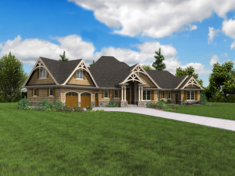 Country French House Plan Front Photo 03 - 011S-0215 | House Plans and More