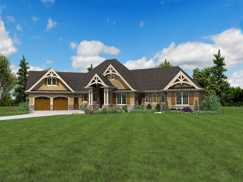 Country French House Plan Front Photo 08 - 011S-0215 | House Plans and More