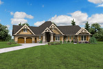 Country French House Plan Front Photo 09 - 011S-0215 | House Plans and More