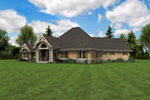 Country French House Plan Rear Photo 02 - 011S-0215 | House Plans and More