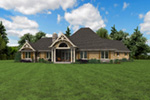 Country French House Plan Rear Photo 03 - 011S-0215 | House Plans and More