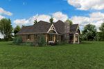 Country French House Plan Rear Photo 06 - 011S-0215 | House Plans and More