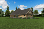 Country French House Plan Side View Photo - 011S-0215 | House Plans and More