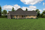 Country French House Plan Side View Photo 02 - 011S-0215 | House Plans and More