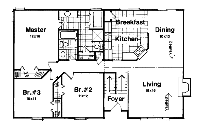 Woodland Park SplitLevel Home Plan 013D0005 House