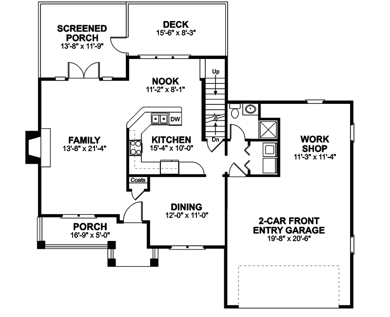 Country House Plan First Floor - Harrison Glen Colonial Home 013D-0045 | House Plans and More