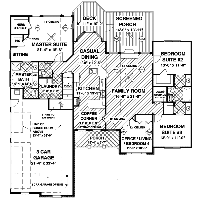 Garden Lakes Ranch Home Plan 013D-0164 - Search House Plans and More