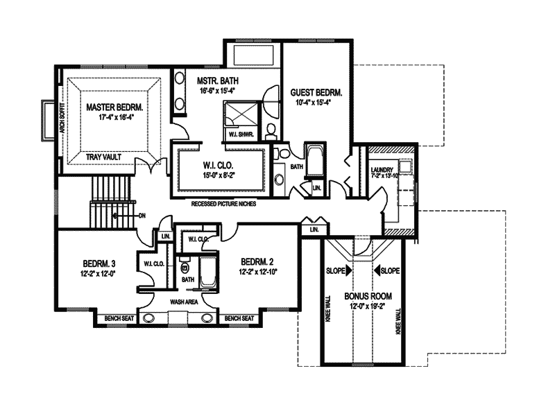 Luxury Home Plan Second Floor 013D-0178