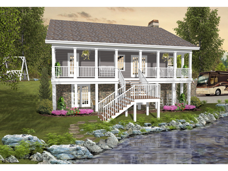 Country House Plan Rear Photo 01 - Eunice Farm Country Home 013D-0199 | House Plans and More