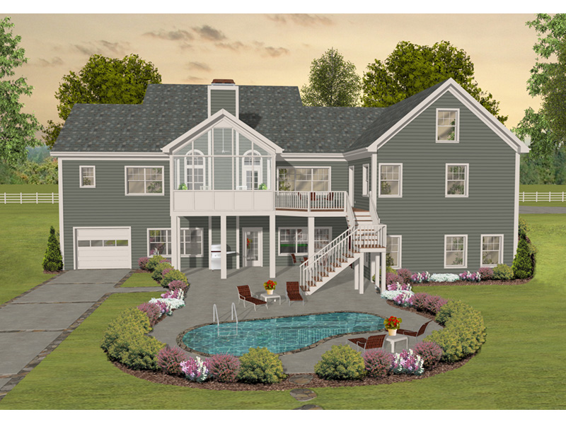 Rear Photo 01 - April Acres Ranch Home 013D-0200 - Search House Plans and More