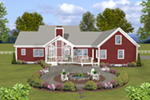 Arts & Crafts House Plan Rear Photo 01 - Cricket Creek Country Home 013D-0201 - Search House Plans and More