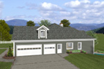 Farmhouse Plan Side View Photo 01 - Dewberry Falls Ranch Home 013D-0202 - Search House Plans and More