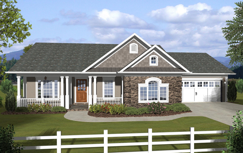 Traditional House Plan Front of Home -  013D-0209 | House Plans and More