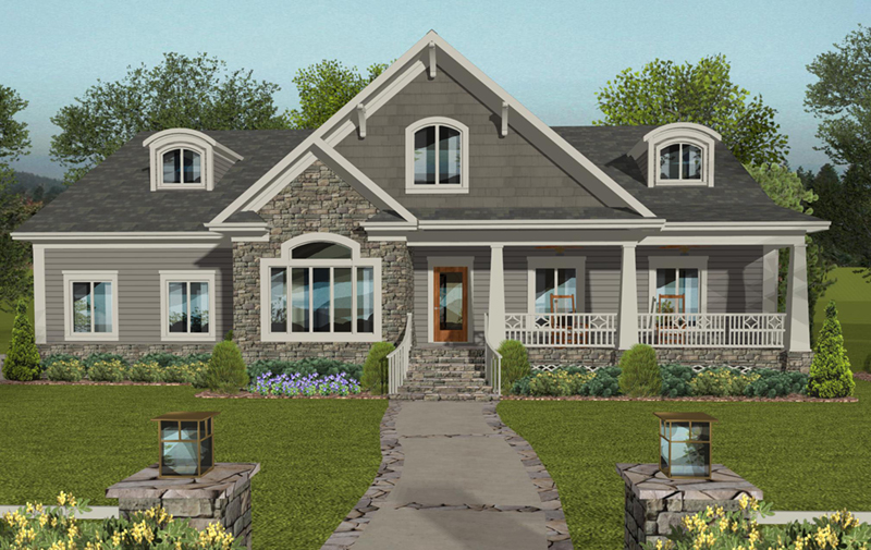 Country House Plan Front of Home - 013D-0212 - Shop House Plans and More