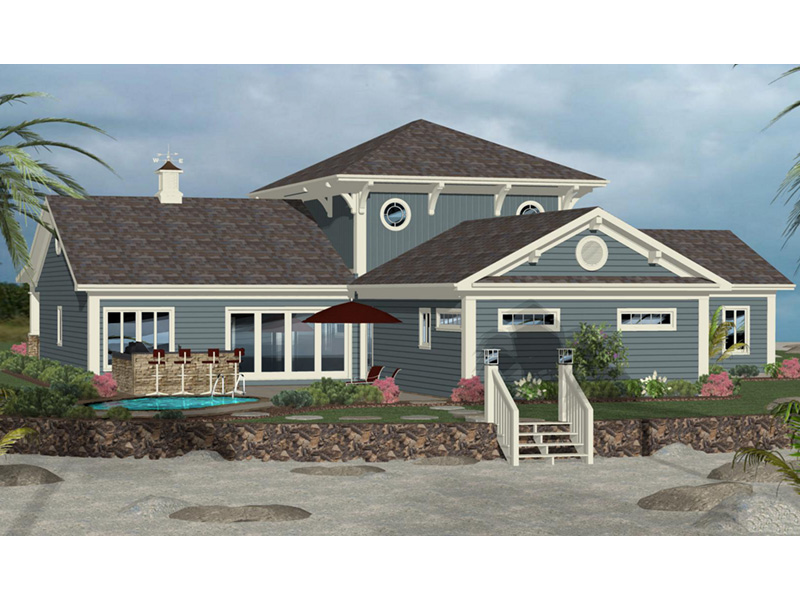 Cape Cod & New England House Plan Rear Photo 01 - 013D-0215 - Shop House Plans and More