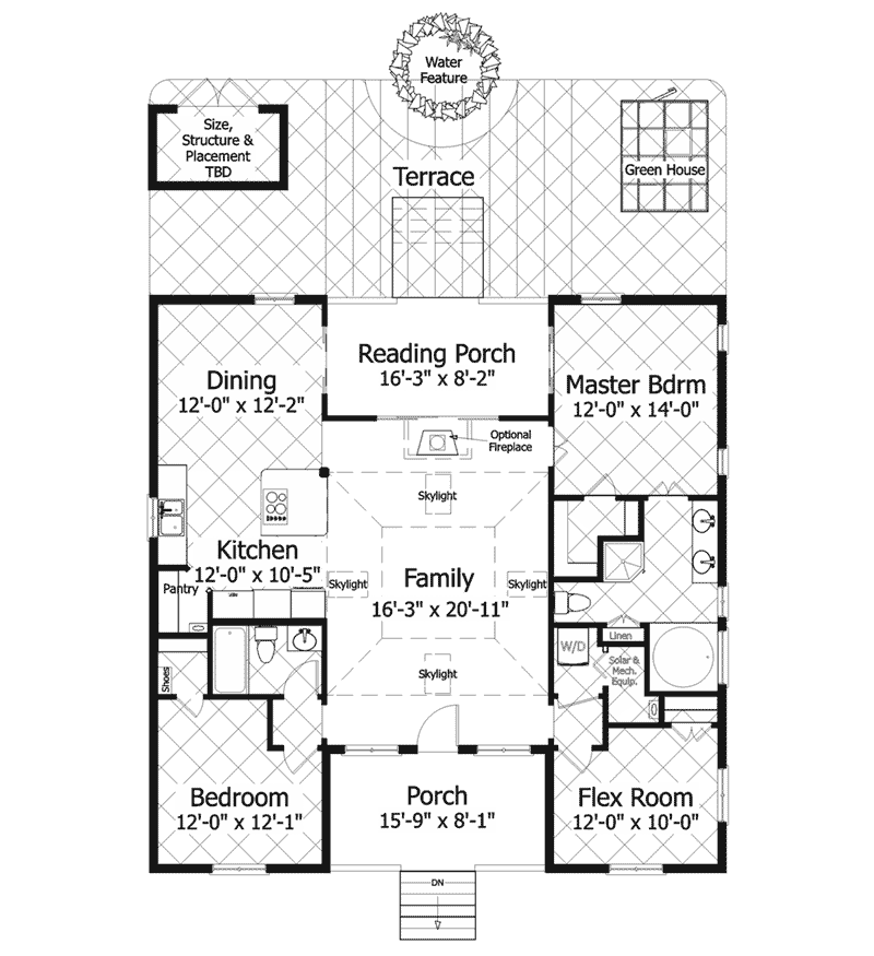 Craftsman Home Plan First Floor 013D-0216