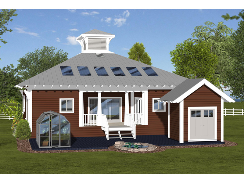 Craftsman House Plan Rear Photo 01 - Eco Box Green Home 013D-0216 - Search House Plans and More