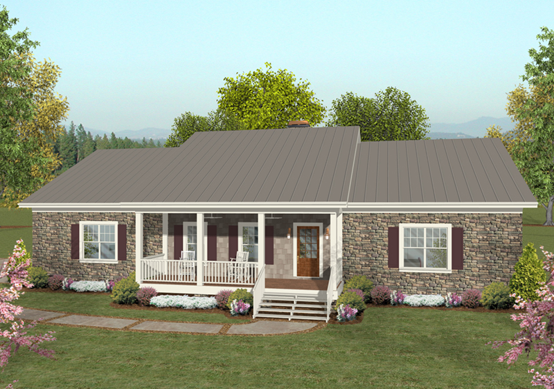 Country House Plan Front of Home -  013D-0217 | House Plans and More