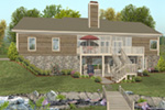 Waterfront House Plan Rear Photo 01 - 013D-0218 | House Plans and More