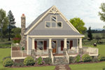 Bungalow House Plan Front of Home - 013D-0222 | House Plans and More