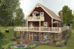 Craftsman House Plan Rear Photo 02 - 013D-0222 | House Plans and More