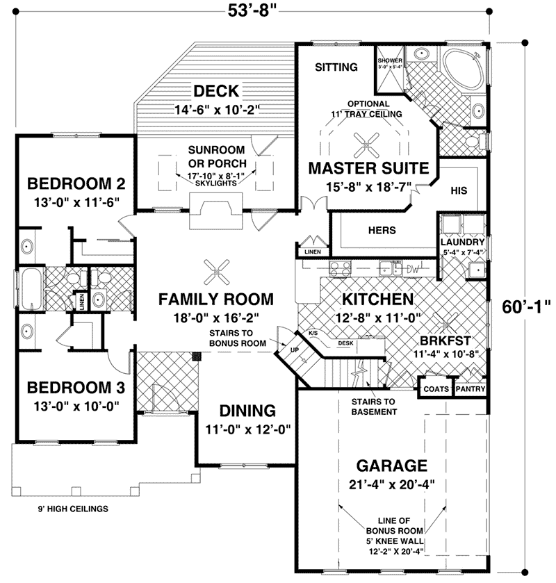 Madison Lane One-Story Home Plan 013D-0229 - Shop House Plans and More