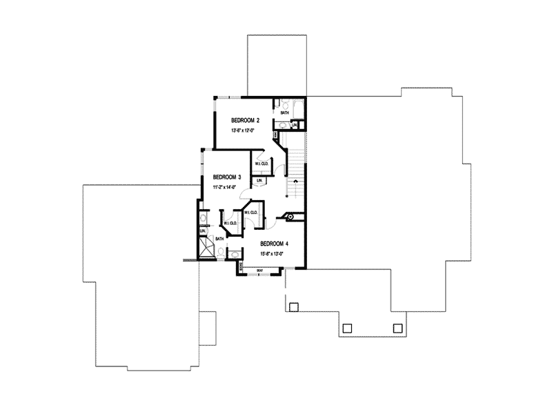 Tudor House Plan Second Floor - Watson Manor Luxury Home 013S-0002 | House Plans and More