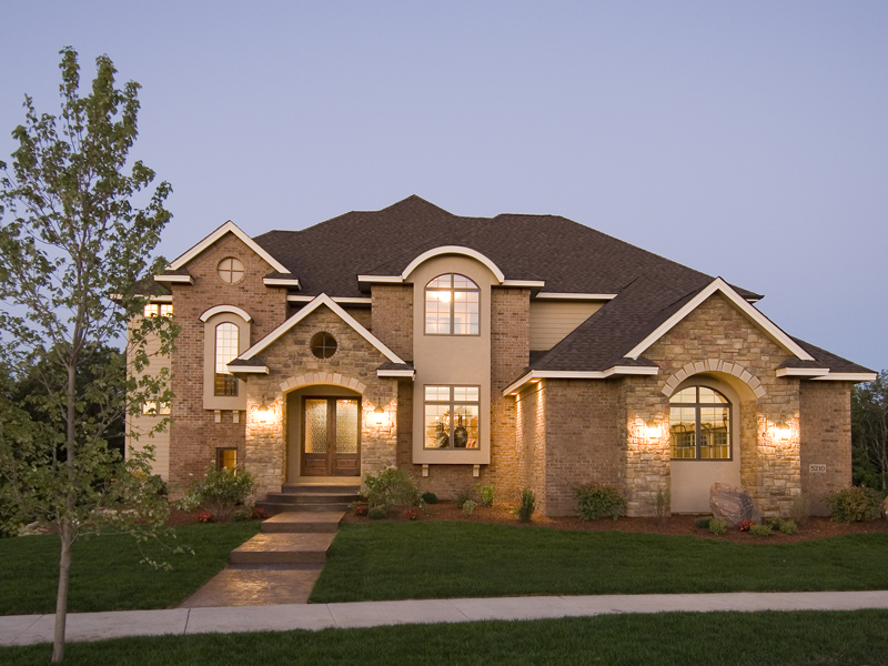 Arts & Crafts House Plan Front of Home - Waterstone Luxury Home 013S-0009 - Shop House Plans and More