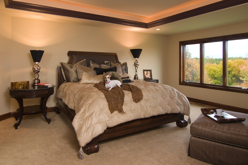 Arts & Crafts House Plan Master Bedroom Photo 02 - Waterstone Luxury Home 013S-0009 - Shop House Plans and More