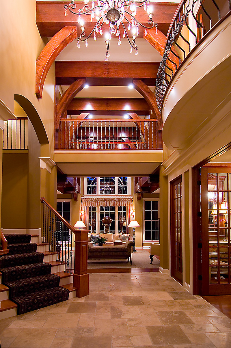 Prairie House Plan Foyer Photo - Greenwood Springs Luxury Home 013S-0010 - Search House Plans and More