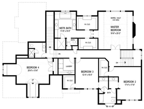 Luxury Home Plan Second Floor 013S-0012