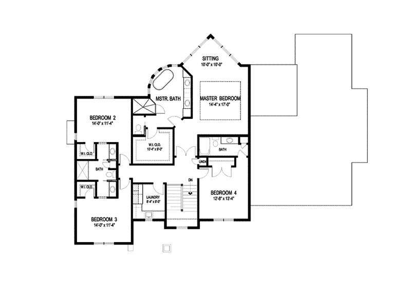 Prairie Home Plan Second Floor 013S-0015
