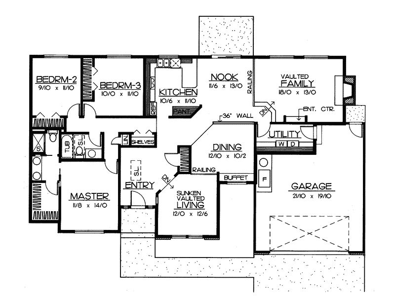 Dunleith Mill Modern Ranch Home Plan 015D-0004 - Search House Plans and ...