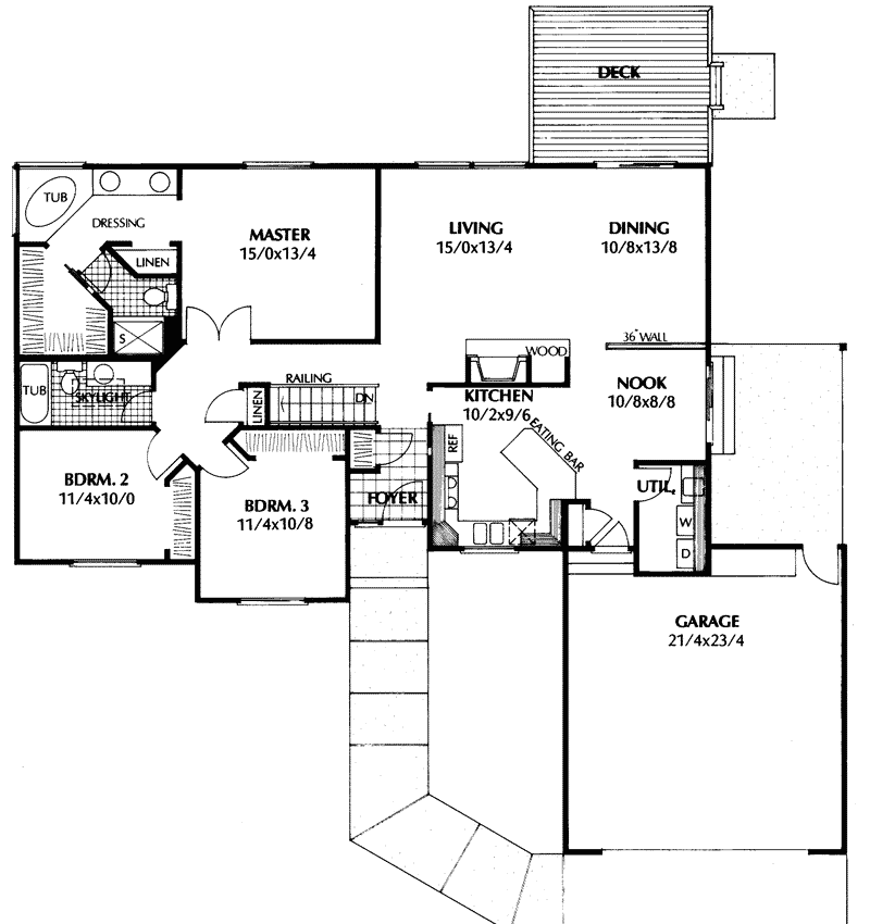 Montrose Valley Ranch Home Plan 015D0133 House Plans