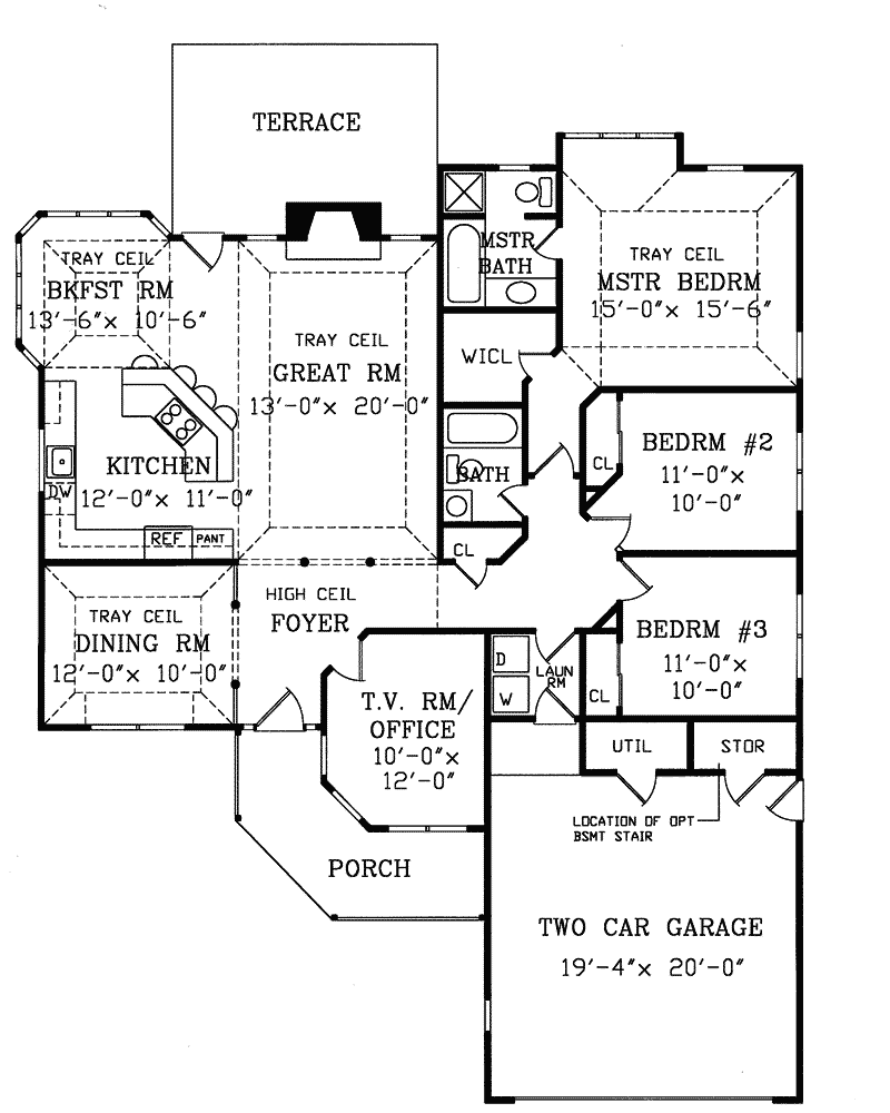  Tucson  Contemporary Ranch Home Plan  016D 0044 House  