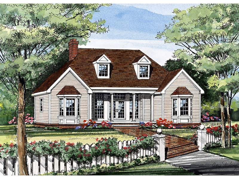 Traditional House Plan Front Image - Pennridge Point Country Home 016D-0062 - Shop House Plans and More