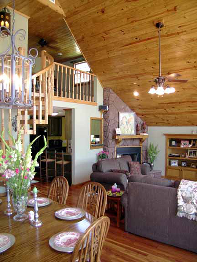 Contemporary House Plan Dining Room Photo 01 - Yuma Contemporary A-Frame Home 016D-0087 - Shop House Plans and More